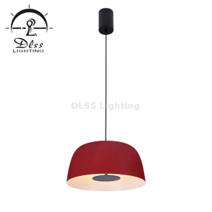 Классический красный подвесной светильник Современный 1 легкий металлический подвесной светильник для гостиной, спальни, кухни
