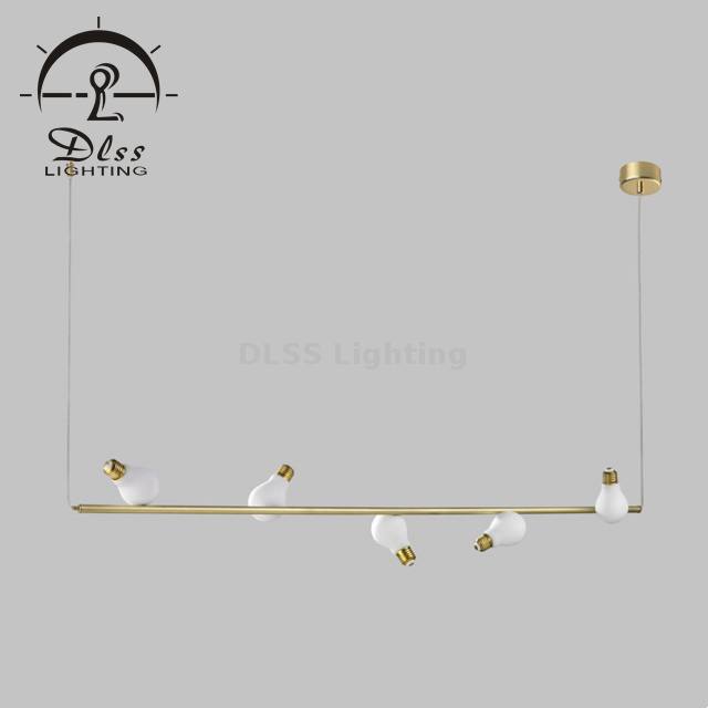 DLSS Lighting Двухъярусная люстра Nine Light, люстра с золотым кольцом и белой лампочкой